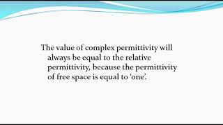 Complex Permittivity of Dielectric [upl. by Ginsberg]