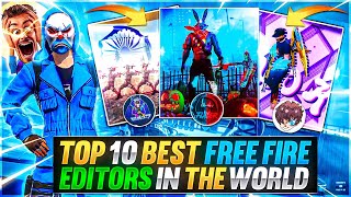 Top 10 Best Free Fire Editors in the World  Free Fire Best Montage Editors [upl. by Ilene]