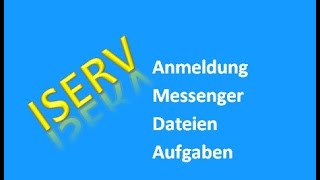 ISERV Einstieg Anmeldung Messenger Dateien [upl. by Hsepid]