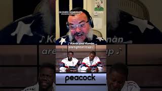 Jack Black knows what goes on backstage 🔥 OlympicHighlights KevinHart KenanThompson Shorts [upl. by Hong]