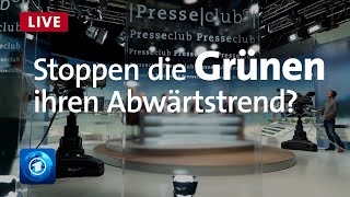 Wahlkampftief Können die Grünen den Abwärtstrend stoppen  ARDPresseclub [upl. by Nivled]