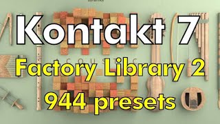 Kontakt factory library 2  Kontakt 7 [upl. by Orazio]