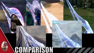 Halo 25 Energy Sword Comparison All Halo Games Included [upl. by Ahso]