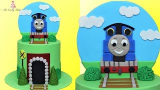 Thomas The Train Cake Tutorial [upl. by Eniamraj861]