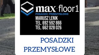 Beton Szczotkowany na podjeździe taras na gładko  Posadzki przemysłowe MAXFLOOR1MariuszLenik [upl. by Ineslta]