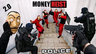 MONEY HEIST VS POLICE PARKOUR ESCAPE Chase In Real Life Epic Live Action POV PART 2 Movie PARKOUR [upl. by Darice280]