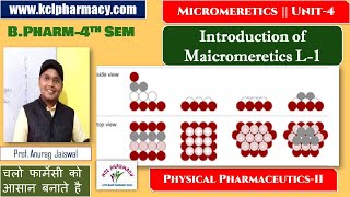 Introduction of Micromeretics  L1 Unit4  Physical PharmaceuticsII [upl. by Ro]