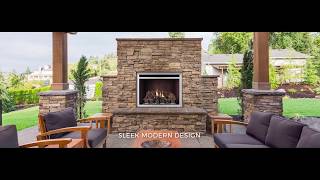 Napoleon Riverside 36 Clean Face Outdoor Fireplace [upl. by Thilde]