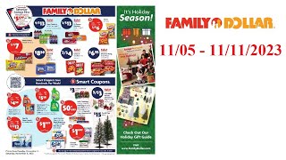 Family Dollar Weekly Ad US  11052023  11112023 [upl. by Aryaz]