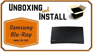 Samsung BluRay Player Unboxing Review BDJ5100 [upl. by Kartis]