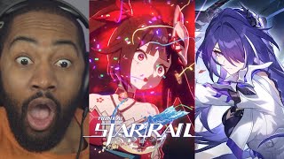 Genshin Fan Reacts to Honkai Star Rail Character amp Trailers Part 2 [upl. by Aztinay]