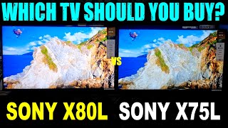 Sony X80L vs Sony X75L  Sony X75L TV Review  Sony X80L Review  New Sony Bravia TV 2023 [upl. by Nyraf925]