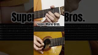 How to play Super Mario Bros on guitar with easy tabs [upl. by Nahij]