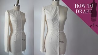 How To Drape A Straight Tailored Sleeve [upl. by Elaine]