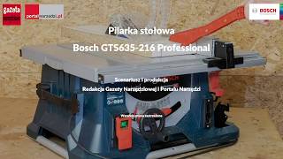 TEST PILARKI STOŁOWEJ BOSCH GTS635216 PROFESSIONAL [upl. by Casandra]