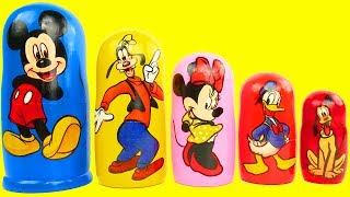 disney mickey mouse nesting dolls [upl. by Ateloj]