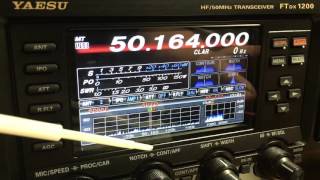 Yaesu FTdx1200 Demo  Scope DNR amp Split Operation [upl. by Atteuqnas]