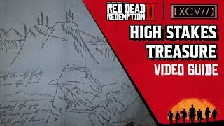 RED DEAD REDEMPTION 2 · High Stakes Treasure Map Locations Video Guide  【XCV】 [upl. by Nylahsoj]