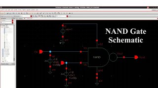 Cadence Virtuoso Design of NAND Gate Schematic  Part1 [upl. by Theis941]