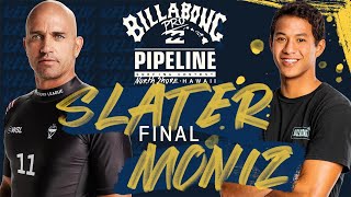 Kelly Slater vs Seth Moniz FINAL  FULL HEAT REPLAY Billabong Pro Pipeline [upl. by Neahs402]