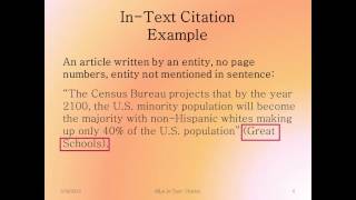 MLA InText Citation Introduction and Articles by Entities [upl. by Refitsirhc]