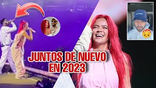 Anuel Aa APARECE en el CONCIERTO de Karol G y CANTAN JUNTOS 2023 🤯 [upl. by Nyleaj]