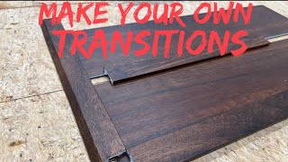 Make your own vinyl plank transitions [upl. by Leira]