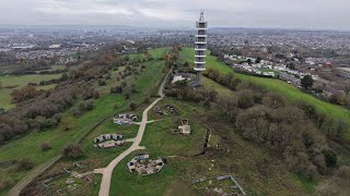 BT Tower amp Purdown Gun Battery 4K footage DJI Air 3s [upl. by Nyllewell]