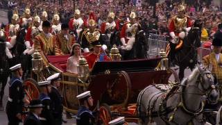 William and Kate on the Procession Route  The Royal Wedding  BBC [upl. by Enihpesoj]