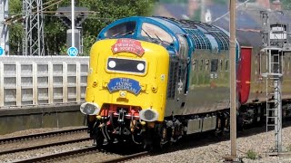 Class 55 Deltic The Capital Deltic Reprise Retford 290723 [upl. by Setiram399]