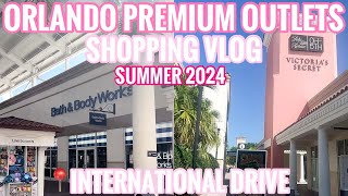 COME SHOPPING WITH ME IN ORLANDO PREMIUM OUTLETS SUMMER 2024 INTERNATIONAL DRIVE VLOG [upl. by Enirhtac115]