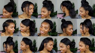 15 HAIRSTYLES FOR STRAIGHT NATURAL HAIR [upl. by Liuka266]