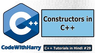 Constructors In C  C Tutorials for Beginners 29 [upl. by Mateusz]