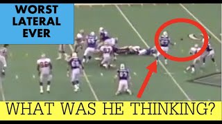 The WORST Lateral in NFL HISTORY [upl. by Rubie]