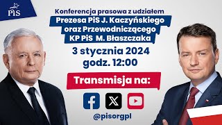 WARSZAWA  Konferencja prasowa PiS [upl. by Anelam]