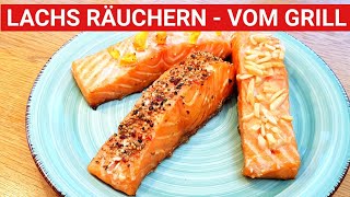 🔥 GRILLBLITZ Lachs räuchern ganz einfach Stremellachs selbst gemacht  Gasgrill Räucheranleitung [upl. by Eirrol]