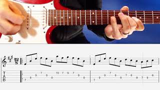 Glasgow Kiss by John Petrucci with TAB  Guitar Lick Spotlight [upl. by Hotze344]