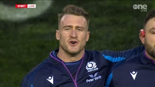 Flower of Scotland at Murrayfield ahead of Scotland vs England [upl. by Nylrebmik]