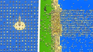 I Dropped 100000 Humans In The Ocean  Worldbox [upl. by Josephina]