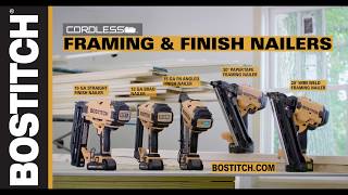 BOSTITCH® 20V MAX Cordless Framing and Finishing Nailers [upl. by Arakal290]