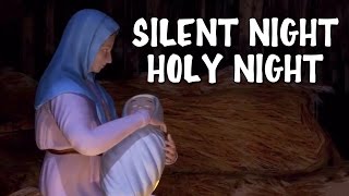 Silent Night Holy Night With Lyrics  Popular Christmas Carols For The Tiny Tots [upl. by Dhu637]