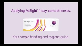 How to Use MiSight 1 Day Contact Lenses  Instructions for Lens Insertion amp Removal [upl. by Oneladgam]