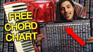 How To Play Accordion with FREE Chord Chart  Beginners Accordion Lesson [upl. by Sanson638]