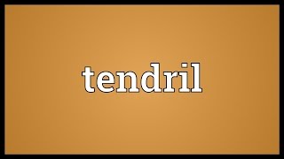 Tendril Meaning [upl. by Warde]