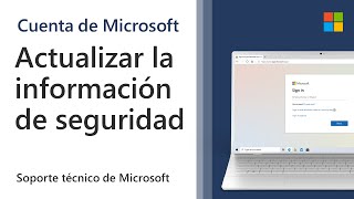 Cómo actualizar la información de seguridad de tu cuenta de Microsoft  Microsoft [upl. by Annoyk349]