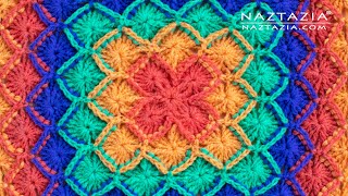 HOW to BAVARIAN CROCHET SQUARE Stitch Pattern Tutorial [upl. by Bigelow]