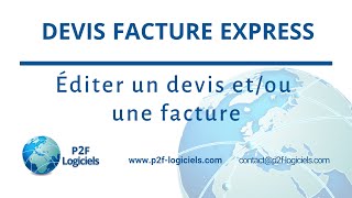 Comment éditer un devis ou une facture sur Devis Facture Express [upl. by Norene]