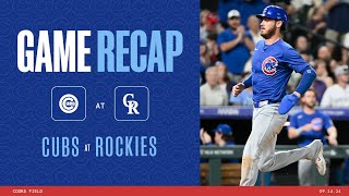 Cubs vs Rockies Game Highlights  91424 [upl. by Aryas356]