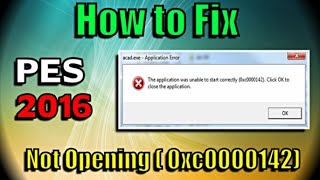 PES 2016 error the application was unable to start correctly 0xc0000142 [upl. by Devon]