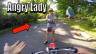 Angry Lady Vs Dirt Bike [upl. by Masson739]